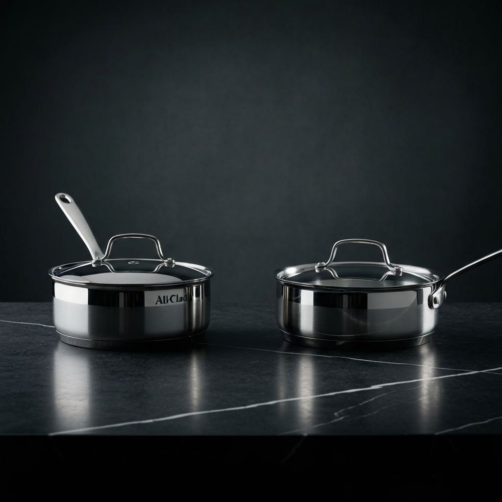 Premium All-Clad stainless steel cookware